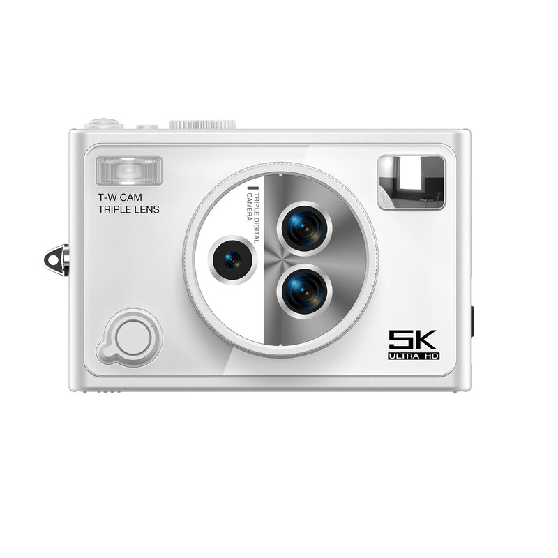 Amkov F3B 13MP Camera - 16X Optical Zoom, 3-Lens, 2.8