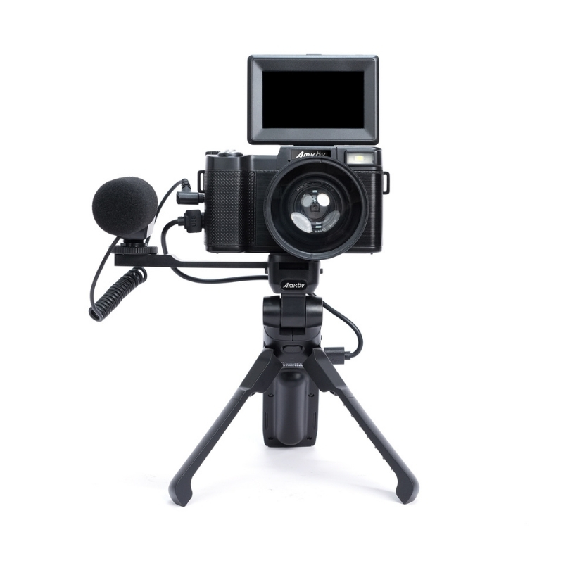 CD-V01 64MP 5K Vlogging Camera, 16X Zoom With Remote Control | AMKOV